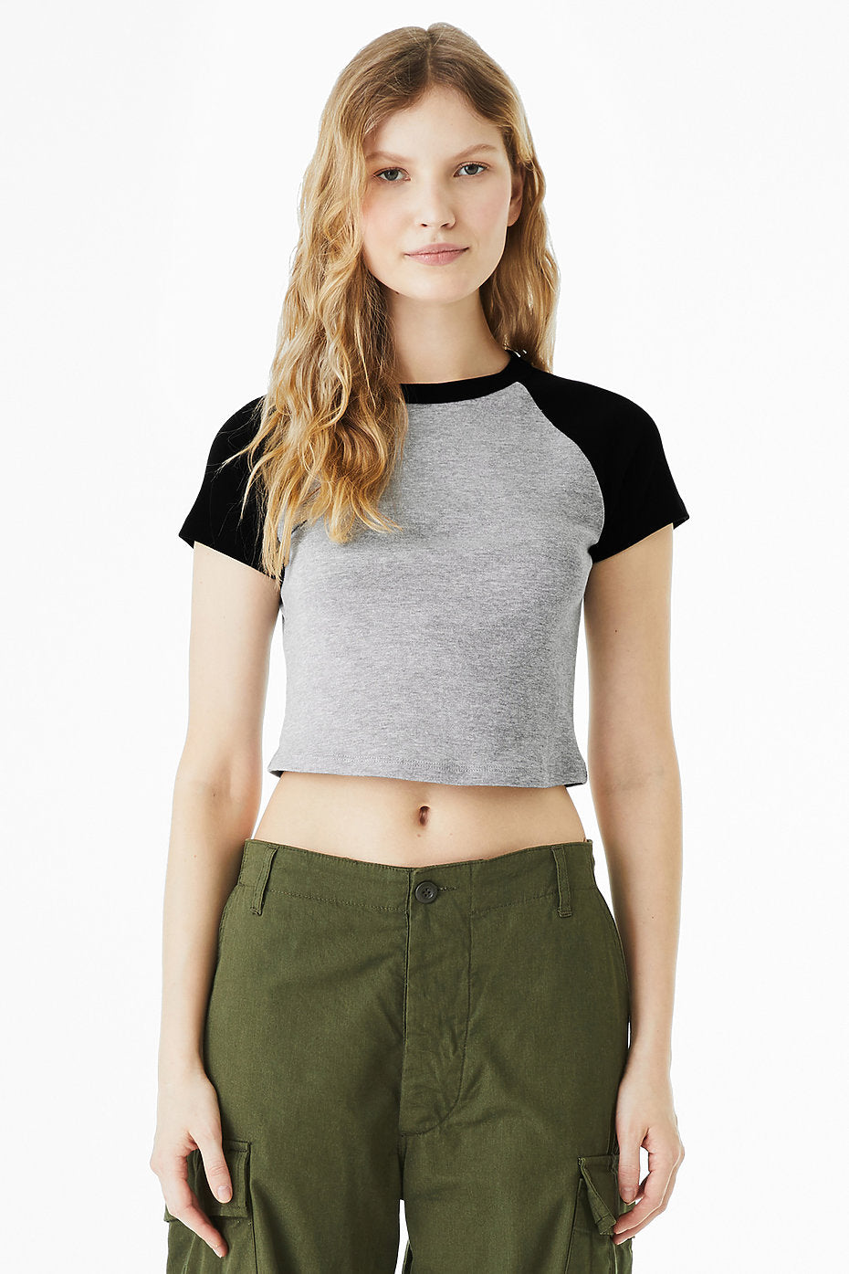 BELLA+CANVAS 1201 - Athletic Heather/Black - View 1