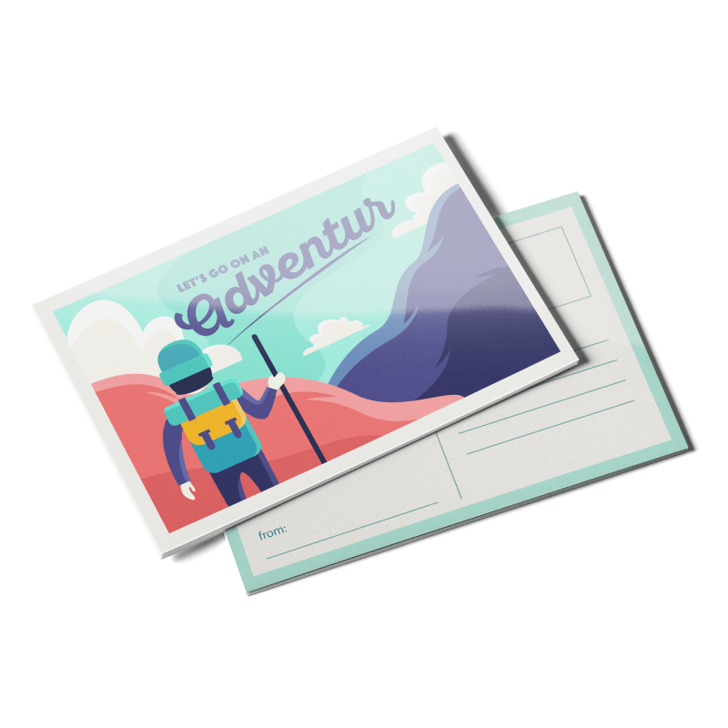 Postcards - 10pt + AQ - product view 1