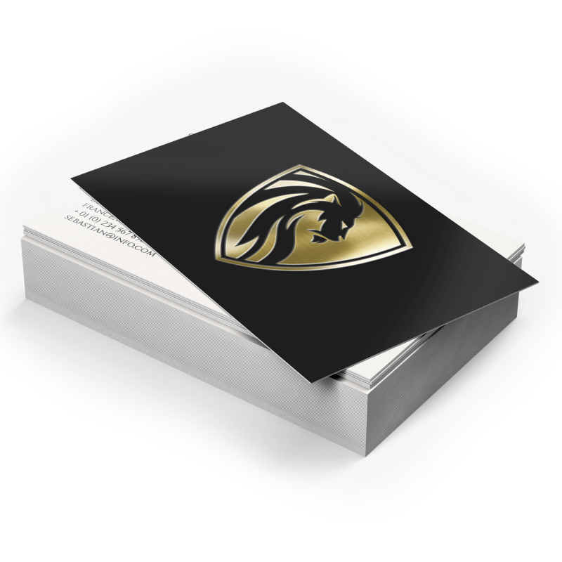 Business Cards - Lamination + Gold / Silver Foil - product view 1