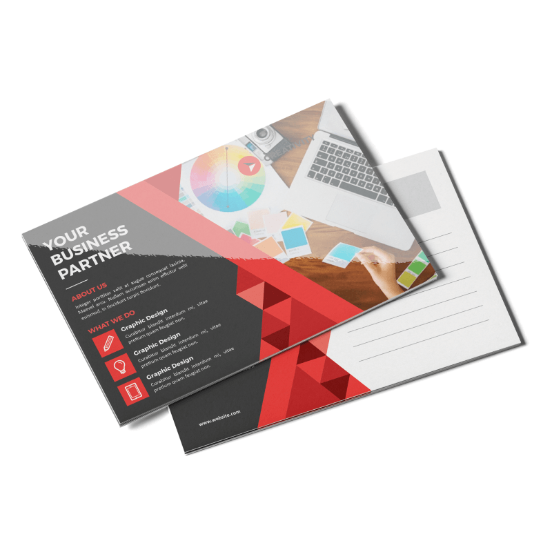Postcards - 18pt Gloss Lamination - product view 1