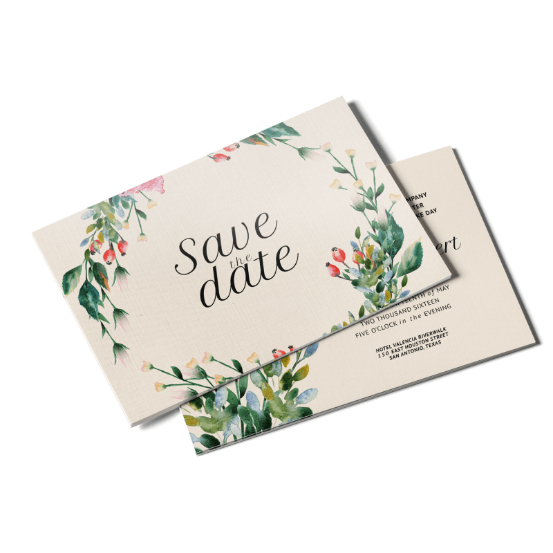 Postcards - 13pt Linen Uncoated - product view 1