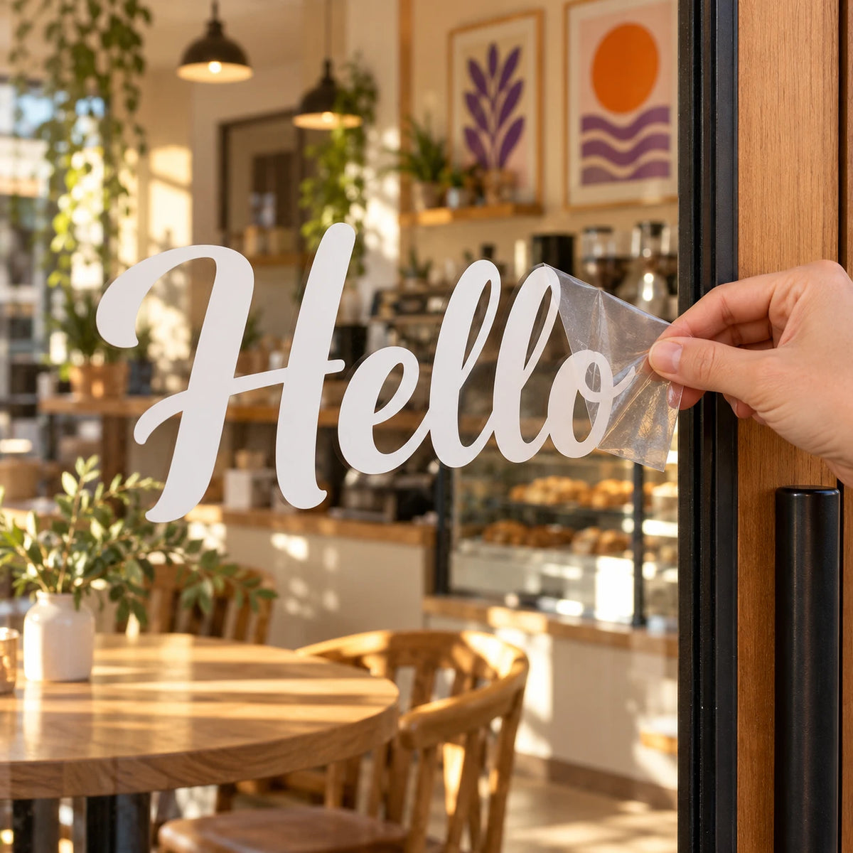 Custom Vinyl Lettering shown in everyday use - Big Chiefin Prints