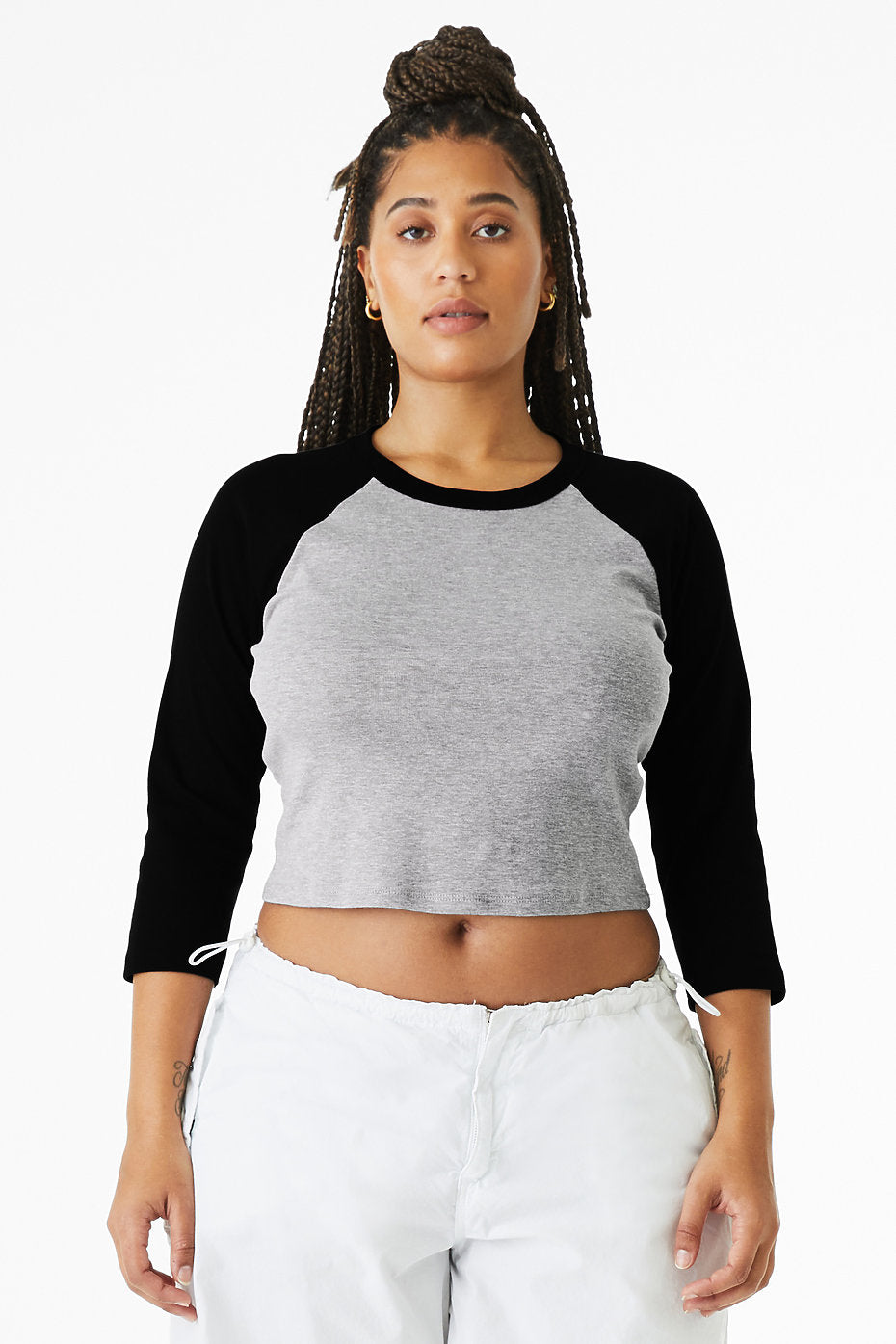 BELLA+CANVAS 1200 - Athletic Heather/Black - View 1