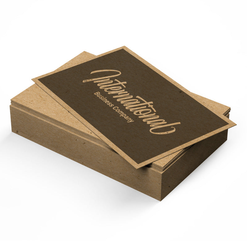 Business Cards - Kraft Paper - product view 1