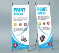 X Frame Banners - 13oz Matte Vinyl - product view 1