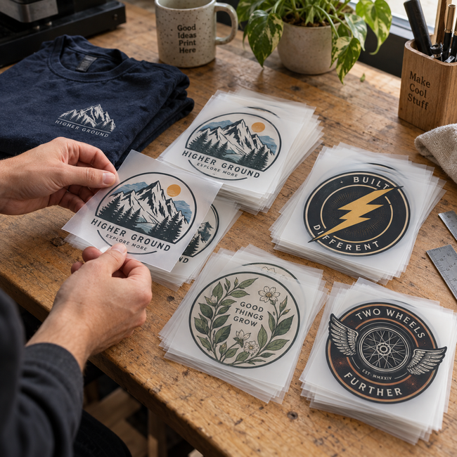 Custom DTF Logo Transfer Packs