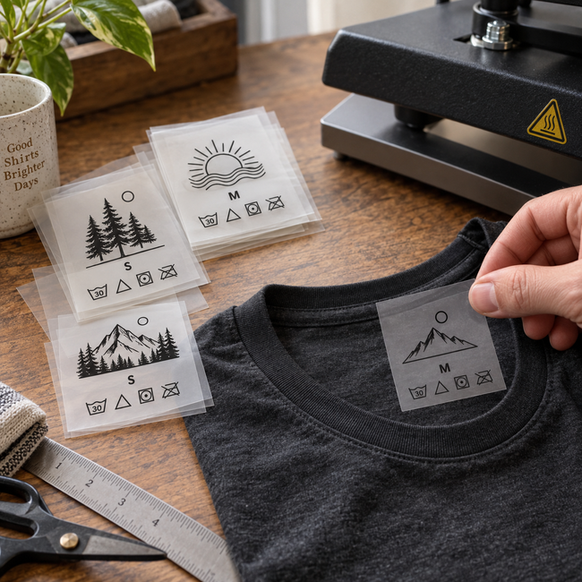 Custom DTF Neck Label Transfers