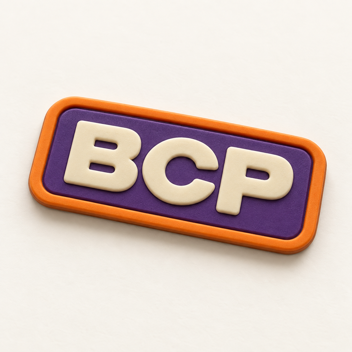 Custom Silicone Label Patches with a custom BCP sample design
