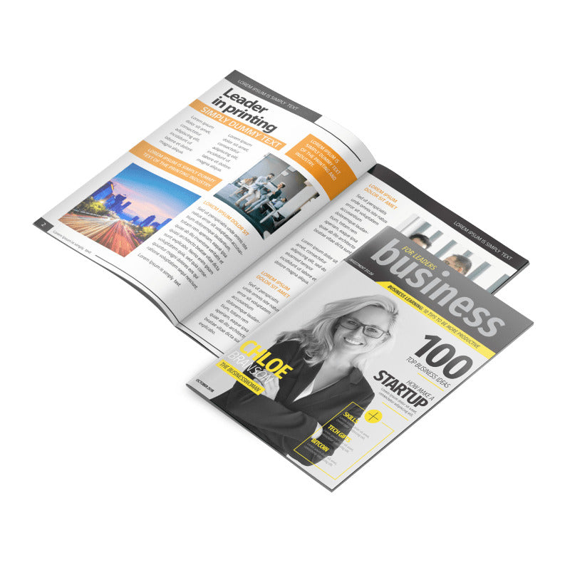 Booklets (8.5" x 11") - 100lb Gloss Text - product view 1
