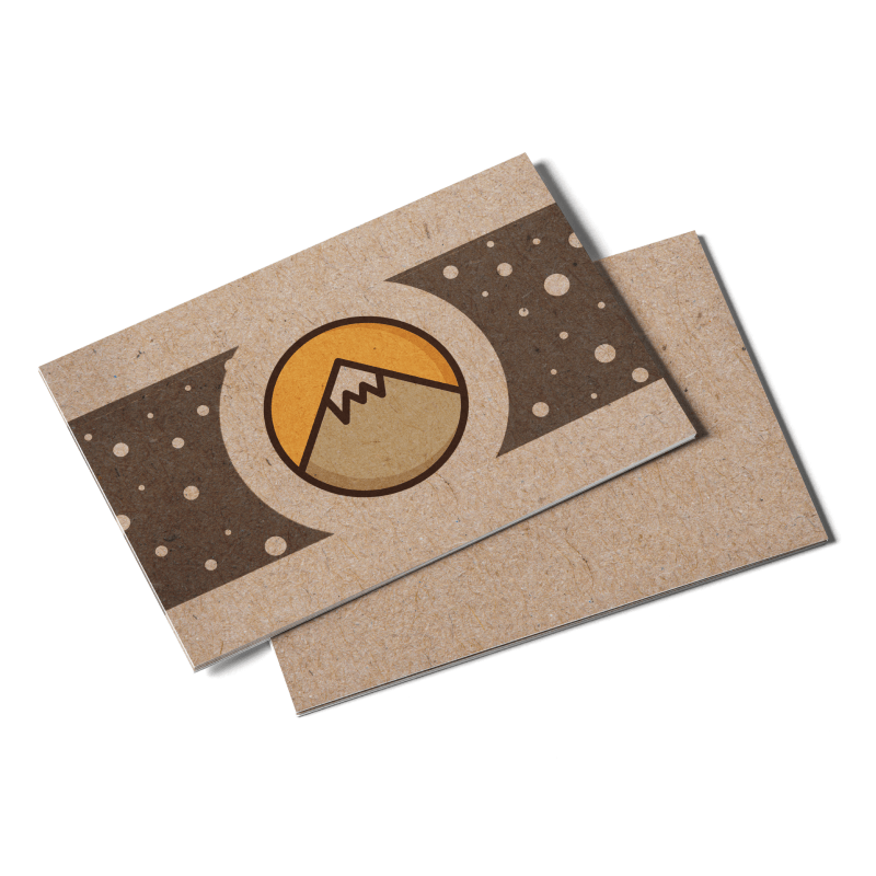 Kraft Paper Postcards - 18PT Kraft Board - product view 1