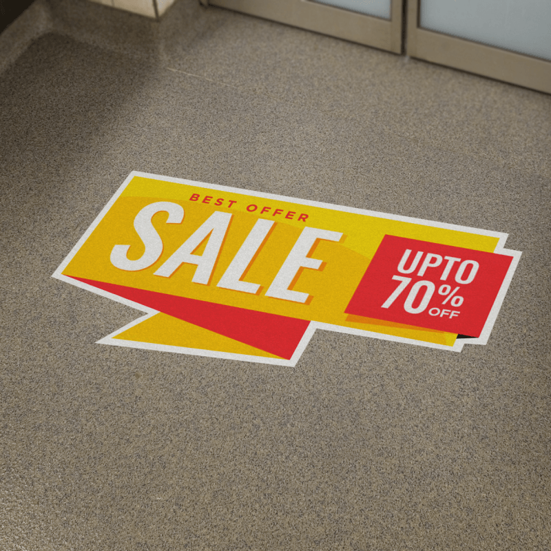 Floor Graphics - Vinyl Floor Adhesive (13mil) - product view 1