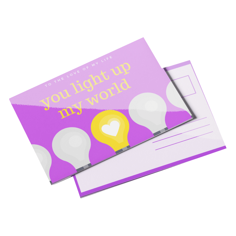 Postcards - 14pt Writable + UV (C1S) - product view 1