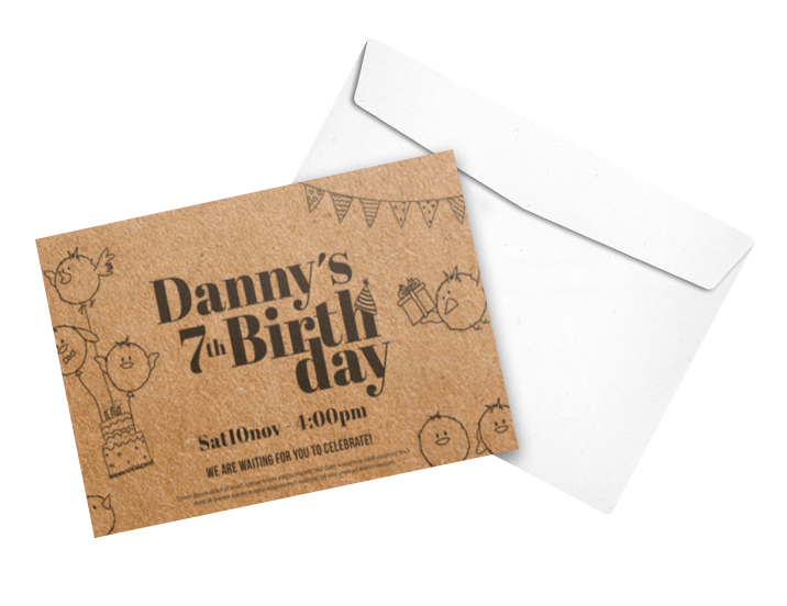 Invitations / Announcements - 18pt Kraft Paper - product view 1