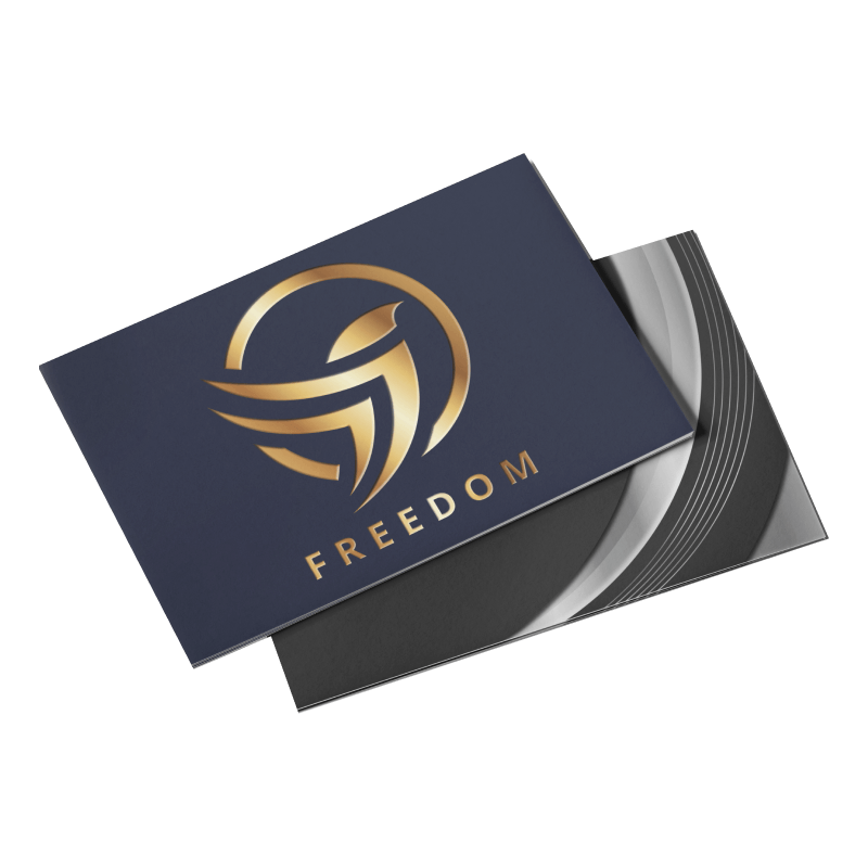 Metallic Foil Postcards - Lamination + Gold / Silver Foil - product view 1