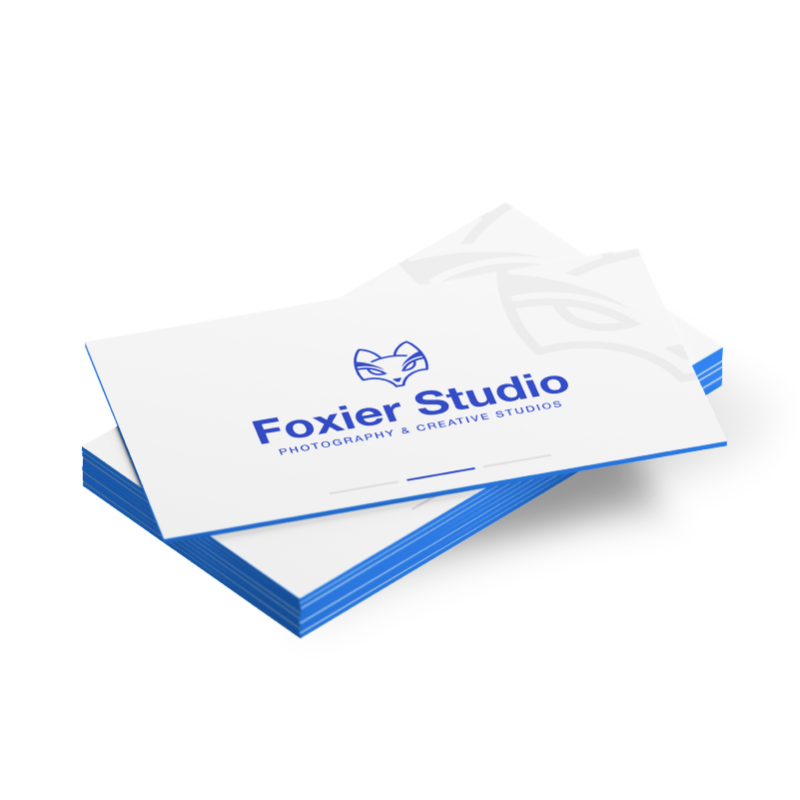 Painted Edge Business Cards - 32pt Uncoated - product view 1